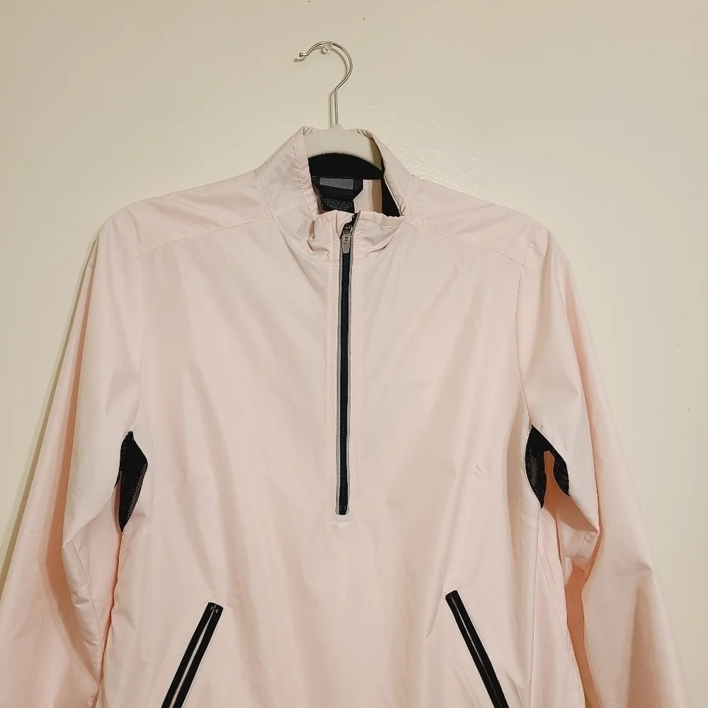NIKE | Women's Light Pink Half-Zip Windbreaker Zip-Up Jacket (Size Small)